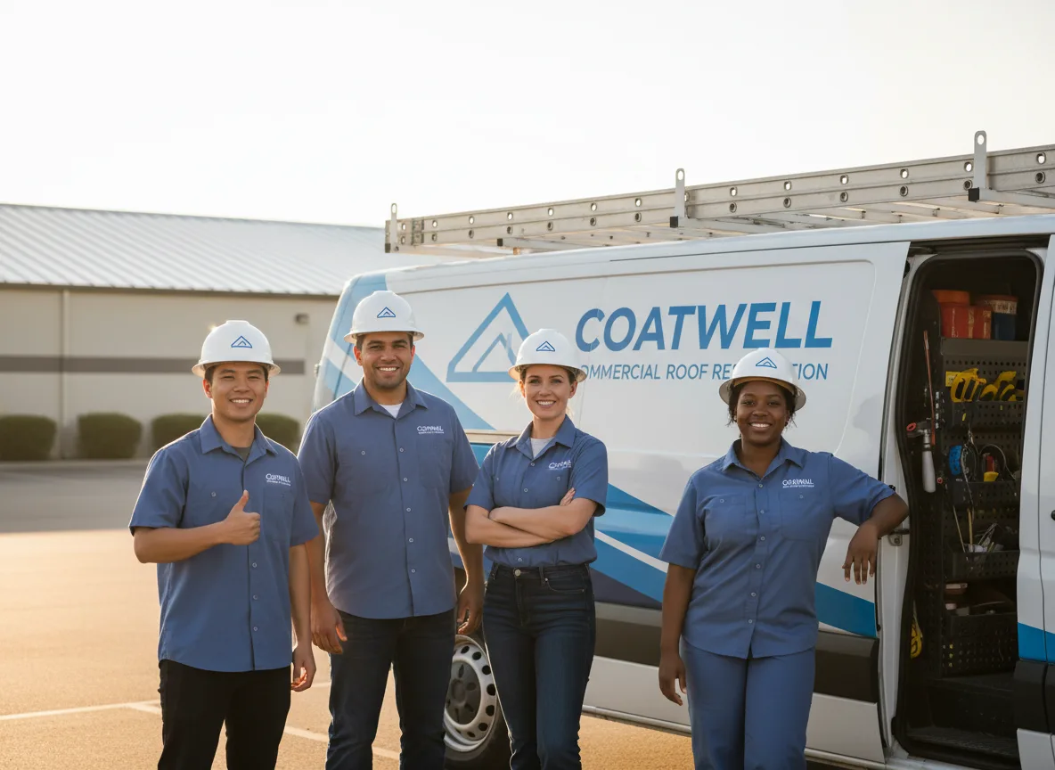Commercial roof coating company in Queen City, MO